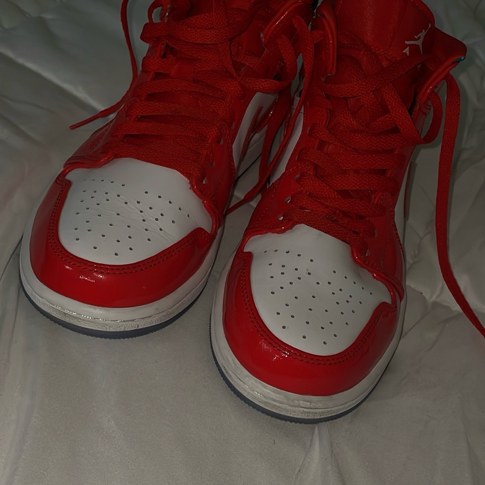 Nike Red and White Women's Sneakers